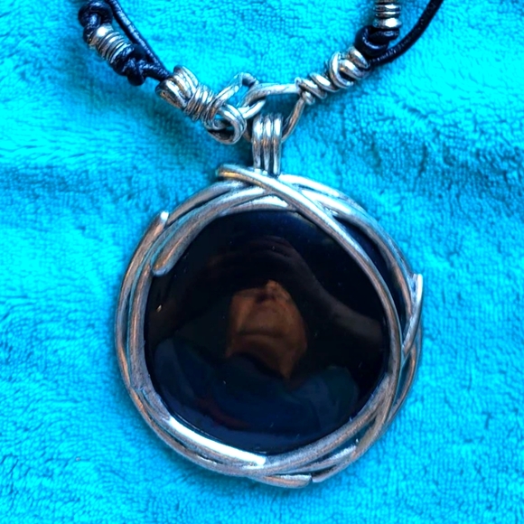 Necklace & Silver Hoop set - Picture 2 of 3